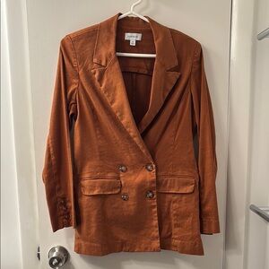 Everly Women's Warm Brown Double-Breasted Blazer